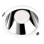 Ledvance LED Downlight Comfort Dali UGR19 Aluminium White 42W 5000lm 55D - 930 Warm White | Cutout 250mm - IP44 - Best Colour Rendering - Dali Dimmable