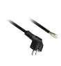 Schuko Power Cable with Angled Plug 3x 0,75 5m Black