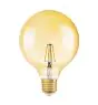 Osram Vintage 1906 LED E27 Globe Filament Gold 125mm 4W 470lm - 824 Extra Warm White | Replaces 40W