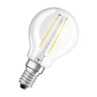 Osram Classic LED E14 Ball Filament Clear 1.5W 136lm - 827 Extra Warm White | Replaces 15W