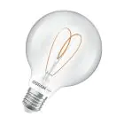 Osram Vintage 1906 LED E27 Globe Filament Clear 7.2W 806lm - 927 Extra Warm White | Best Colour Rendering - Dimmable - Replaces 60W