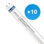 Multipack 10x Philips LED Tube T8 MASTER (HF) High Output 8W 1000lm - 830 Warm White | 60cm - Replaces 18W